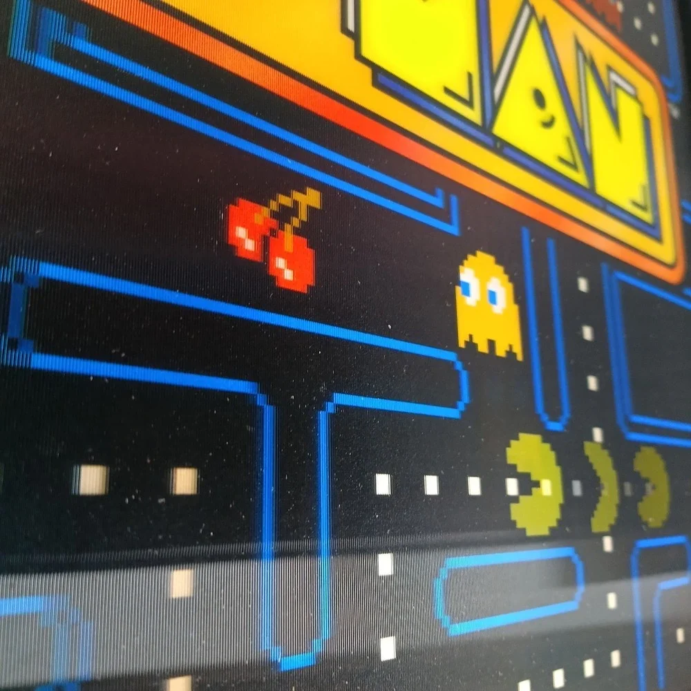 Pac Man Lenticular Framed Wall Art Retro Arcade Video Game 3D Motion 18x15